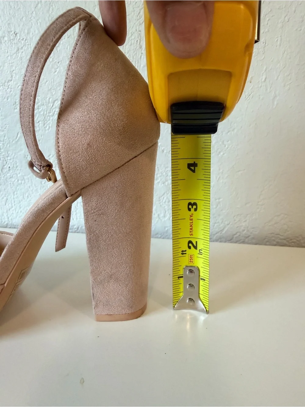 Aldo Blush Pink Suede Pointed-Toe Block Heel Pumps